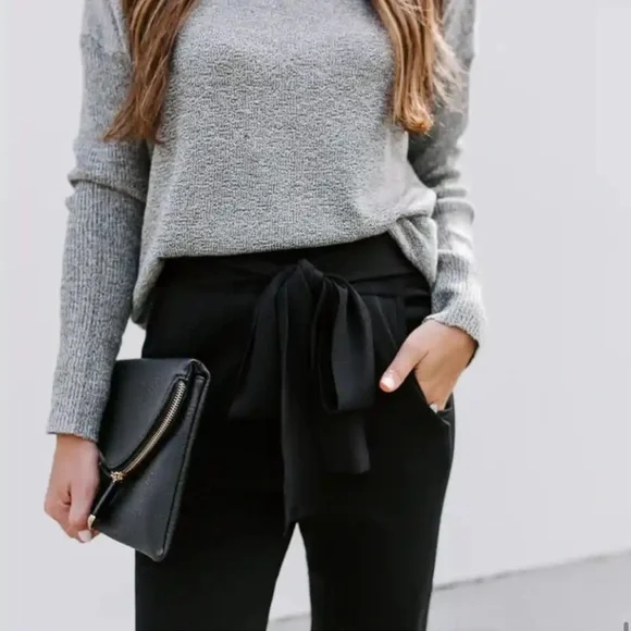 VICI CONFIDENTIAL POCKETED TIE
TROUSERS - BLACK - Picture 5 of 9